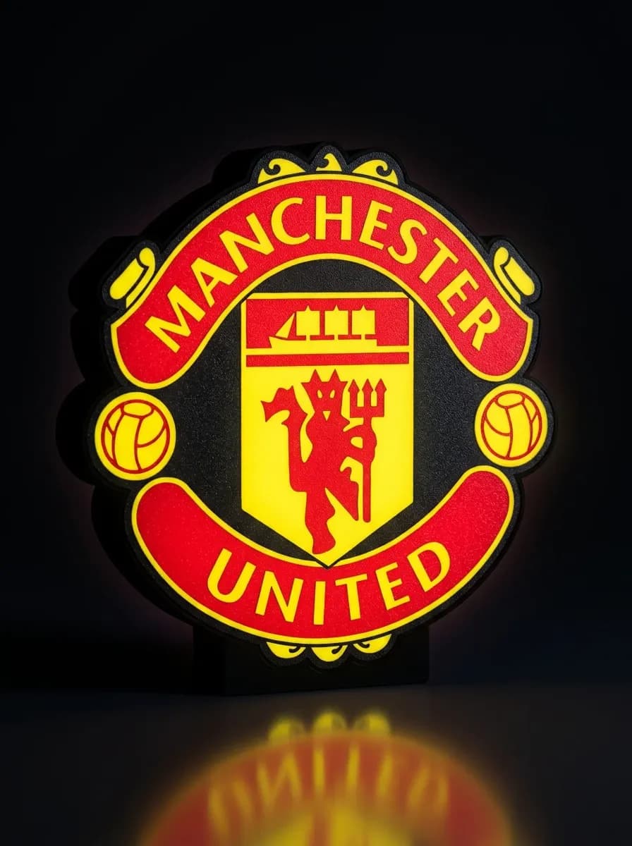 Светильник Манчестер Юнайтед | Ночник LED лайтбокс