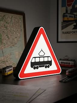 Дорожный знак Трамвай — миниатюра 6