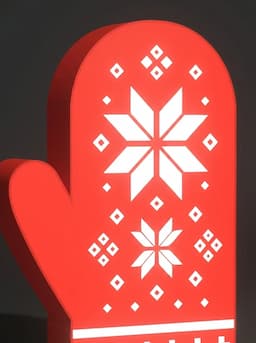 Варежка со снежинками — миниатюра 2