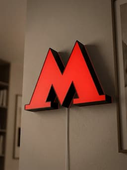 Светильник Метро | Ночник LED лайтбокс — миниатюра 9