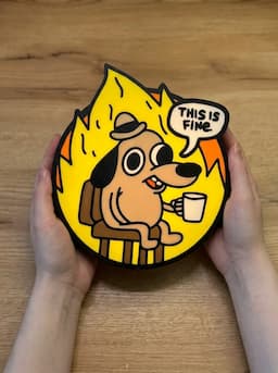 Мем This is fine — миниатюра 9