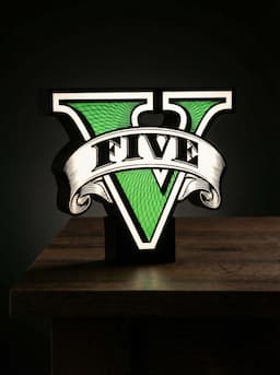 Grand Theft Auto V LED лайтбокс / Ночник ГТА 5 — миниатюра 10