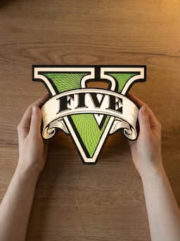 Grand Theft Auto V LED лайтбокс / Ночник ГТА 5 — миниатюра 6